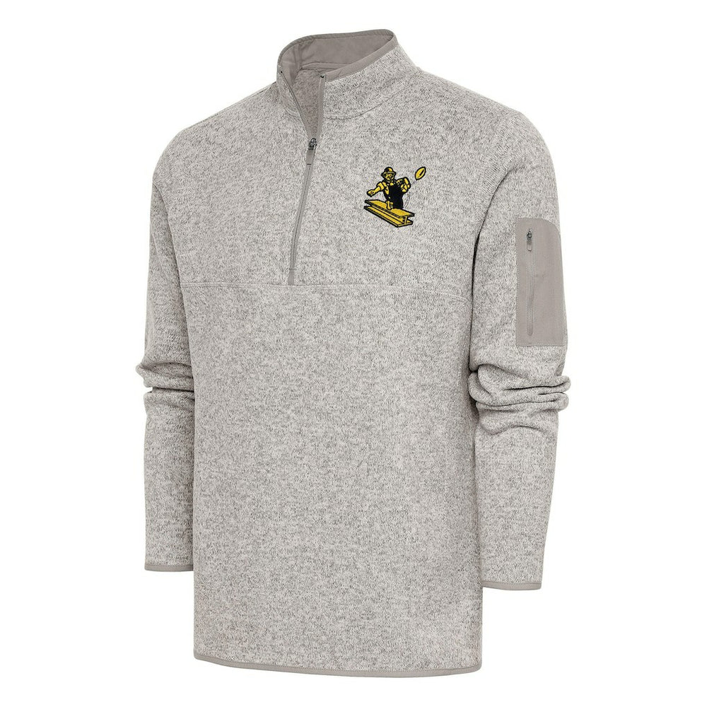 Antigua Throwback Fortune Quarter-Zip Pullover Jacket - Pittsburgh Steelers Pullover