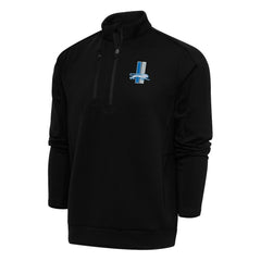 Antigua Team Logo Throwback Generation Quarter-Zip Pullover Top - Detroit Lions Pullover