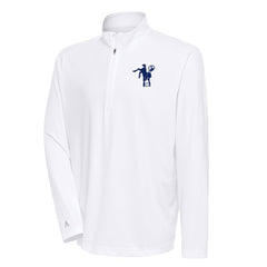 Antigua Team Logo Throwback Tribute Quarter-Zip Pullover Top - Indianapolis Colts Pullover