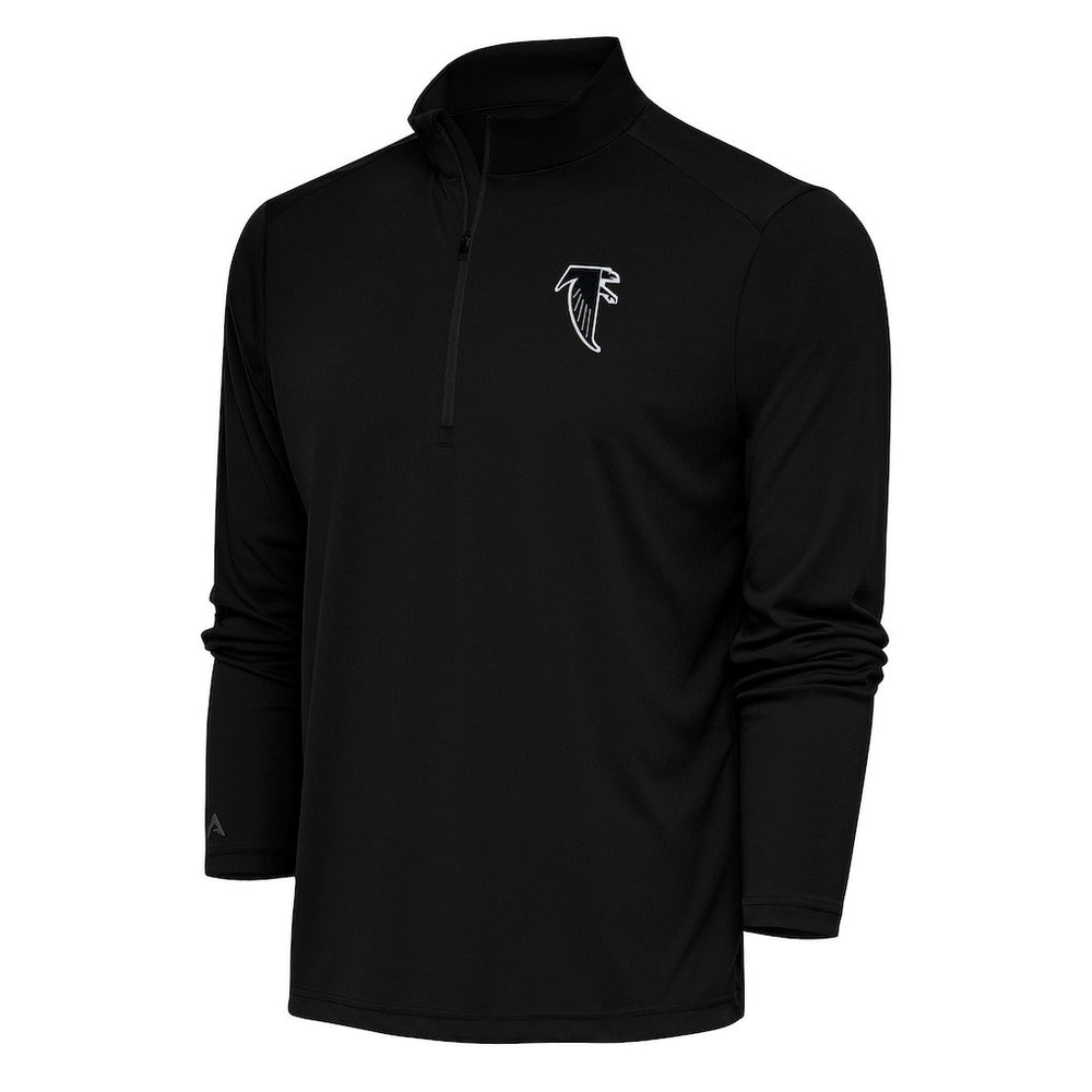 Antigua Team Logo Throwback Tribute Quarter-Zip Pullover Top - Atlanta Falcons Pullover