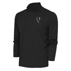 Antigua Team Logo Throwback Tribute Quarter-Zip Pullover Top - Atlanta Falcons Pullover