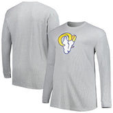Big & Tall Waffle-Knit Thermal Long Sleeve T-Shirt - Los Angeles Rams T-shirts