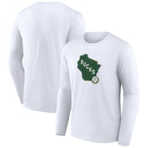Milwaukee Bucks Alternate Logo Long Sleeve T-Shirt