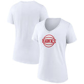 Atlanta Hawks Women's Alternate Logo V-Neck T-Shirt