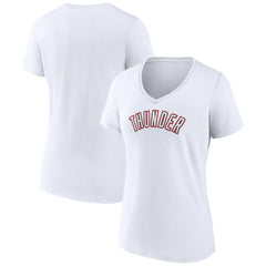 Oklahoma City Thunder Women's Alternate Logo V-Neck T-Shirt