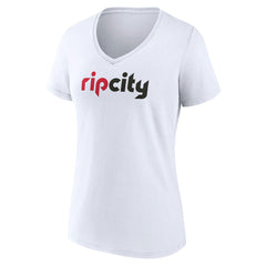 Portland Trail Blazers Women's Alternate Logo V-Neck T-Shirt