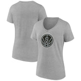 San Antonio Spurs Women's Alternate Logo V-Neck T-Shirt