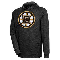 NHL Boston Bruins Antigua Logo Action Chenille Pullover Hoodie