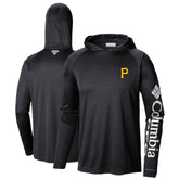 Black Pittsburgh Pirates Columbia Terminal Tackle Long Sleeve Hoodie T-Shirt