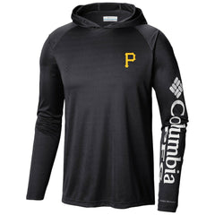 Black Pittsburgh Pirates Columbia Terminal Tackle Long Sleeve Hoodie T-Shirt