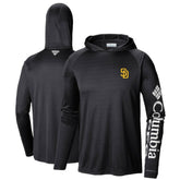 Black San Diego Padres Columbia Terminal Tackle Long Sleeve Hoodie T-Shirt