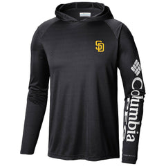 Black San Diego Padres Columbia Terminal Tackle Long Sleeve Hoodie T-Shirt