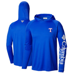 Royal Texas Rangers Columbia Terminal Tackle Long Sleeve Hoodie T-Shirt