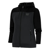 Antigua Women's Tonal Logo Protect Full-Zip Hoodie Jacket - Washington Commanders Hoodies