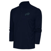 Antigua Tonal Logo Tribute Quarter-Zip Pullover Top - Buffalo Bills Pullover