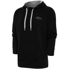 Antigua Tonal Logo Victory Pullover Hoodie - Baltimore Ravens Hoodies