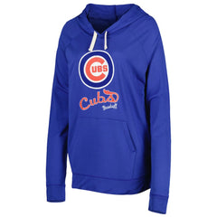Royal Chicago Cubs Touch Women's Pre-Game Raglan Pullover Hoodie