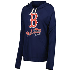 Navy Boston Red Sox Touch Women's Pre-Game Raglan Pullover Hoodie