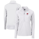 Cutter & Buck Women's Throwback Logo Adapt Eco Knit Stretch Recycled Half-Zip Pullover Top - Buffalo Bills Pullover