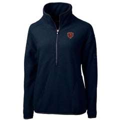 Cutter & Buck Women's Throwback Logo Cascade Eco Sherpa Fleece Half-Zip Pullover Jacket - Chicago Bears Pullover