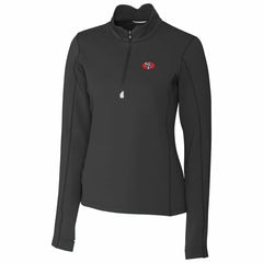 Cutter & Buck Women's Throwback Logo Traverse Stretch Quarter-Zip Pullover Top - San Francisco 49ers Pullover