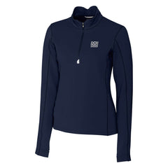 Cutter & Buck Women's Throwback Logo Traverse Stretch Quarter-Zip Pullover Top - New York Giants Pullover