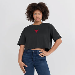 Fanatics Chicago Bulls Women's Elements Super Soft Boxy Cropped T-Shirt sale