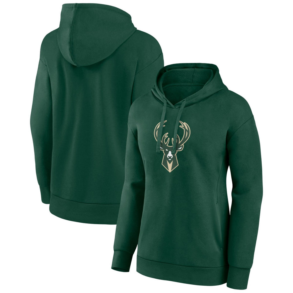 Milwaukee Bucks Women's Team Primary Logo Pullover Hoodie