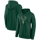 Milwaukee Bucks Women's Team Primary Logo Pullover Hoodie