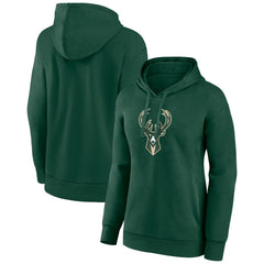 Milwaukee Bucks Women's Team Primary Logo Pullover Hoodie
