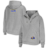 WEAR by Erin Andrews Women's Team Full-Zip Hoodie - Los Angeles Rams Hoodies
