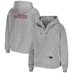 WEAR by Erin Andrews Women's Team Full-Zip Hoodie - New England Patriots Hoodies