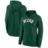 Milwaukee Bucks Women's Wordmark Alt Pullover Hoodie