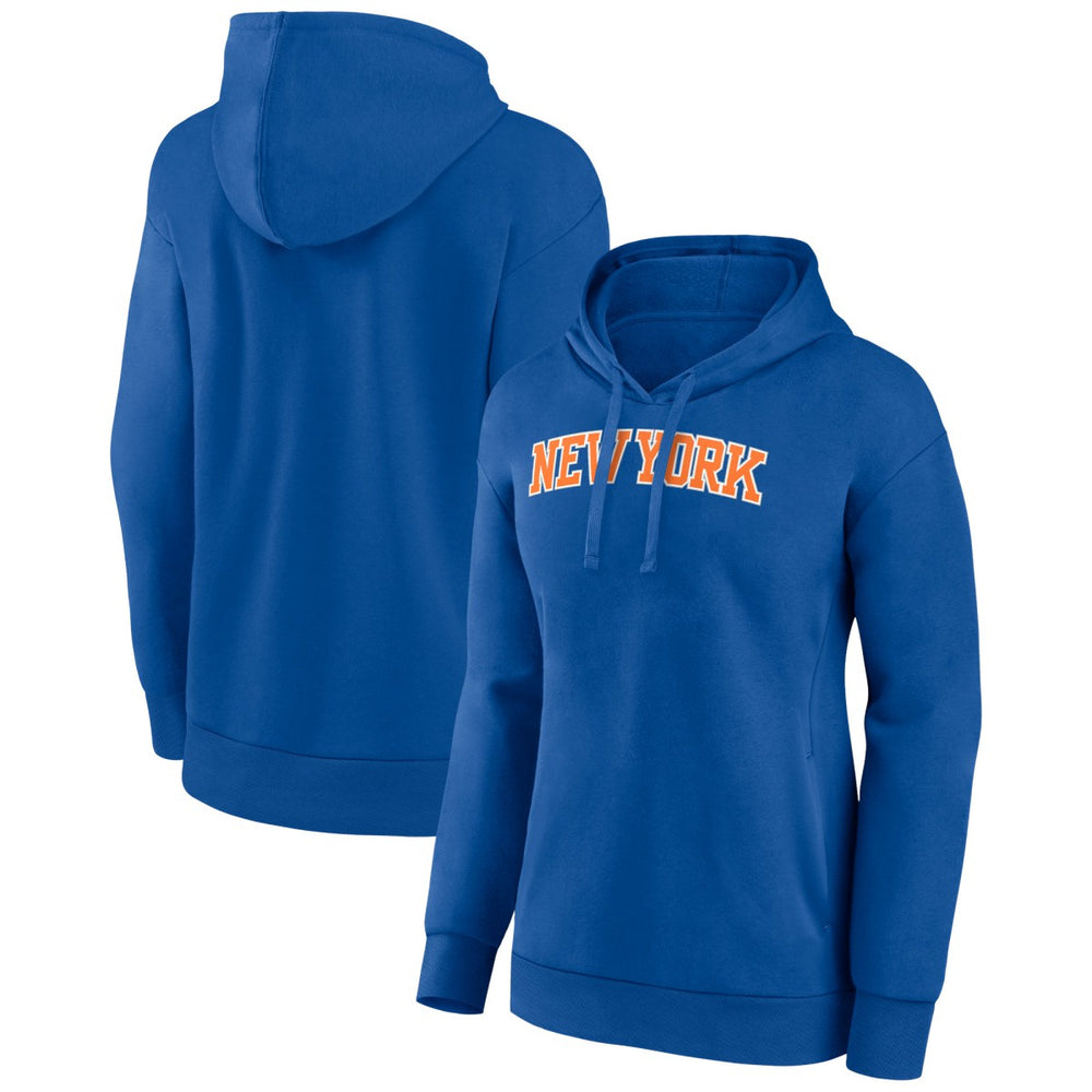 New York Knicks Women's Wordmark Alt Pullover Hoodie