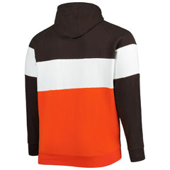 Big & Tall Current Colorblock Raglan Fleece Pullover Hoodie - Cleveland Browns Hoodies