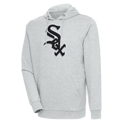 Heather Gray Chicago White Sox Antigua Action Pullover Hoodie