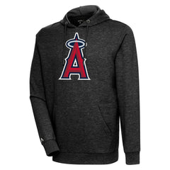 Heather Black Los Angeles Angels Antigua Action Pullover Hoodie