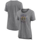 Denver Nuggets Women's Heritage Tri-Blend T-Shirt sale