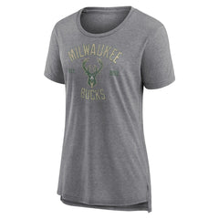 Milwaukee Bucks Women's Heritage Tri-Blend T-Shirt