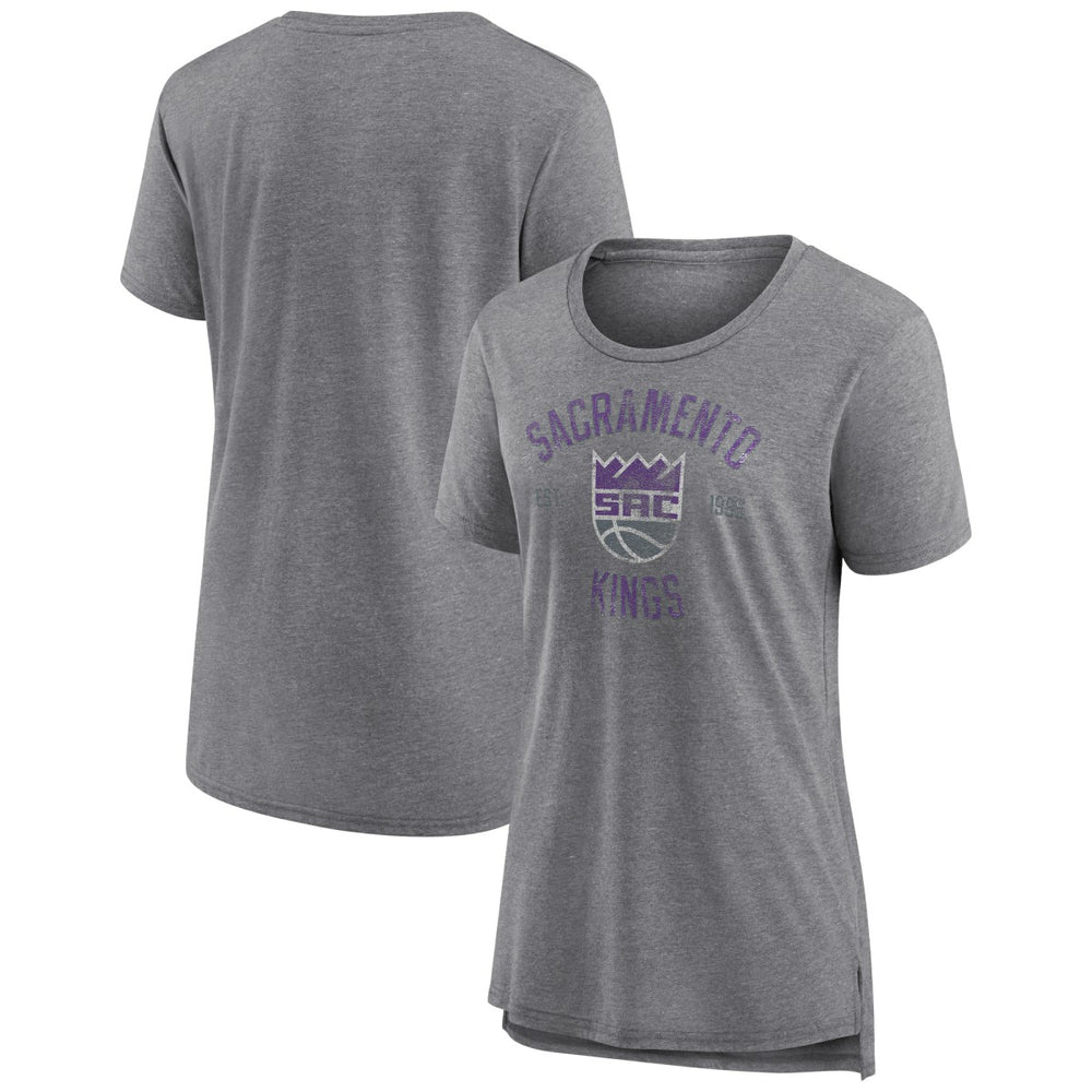 Sacramento Kings Women's Heritage Tri-Blend T-Shirt