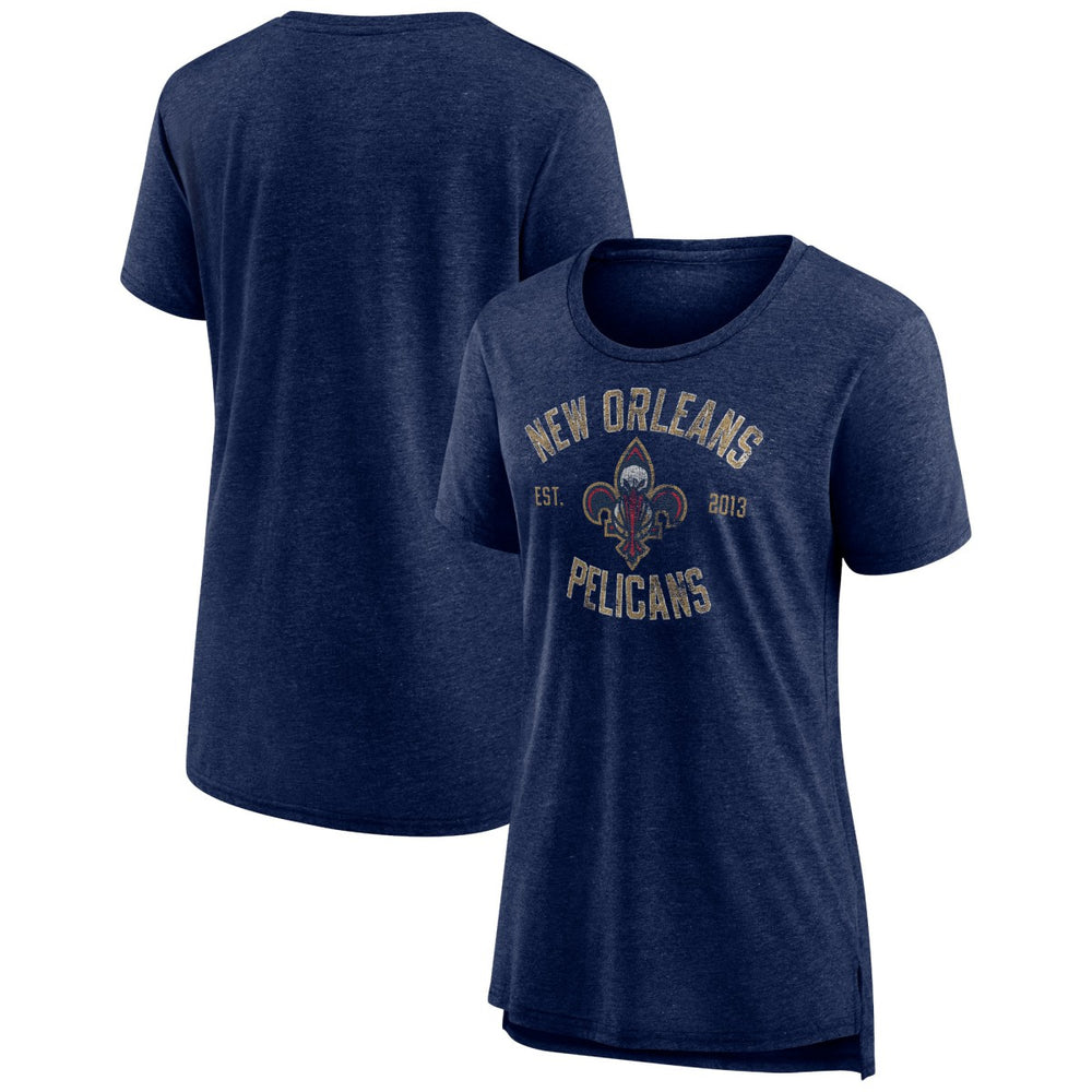 New Orleans Pelicans Women's Heritage Tri-Blend T-Shirt