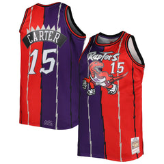 Mitchell & Ness Vince Carter Toronto Raptors Big & Tall Hardwood Classics 1998/99 Split Swingman Jersey