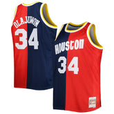 Mitchell & Ness Hakeem Olajuwon Houston Rockets Big & Tall Hardwood Classics 1993/94 Split Swingman Jersey