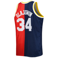 Mitchell & Ness Hakeem Olajuwon Houston Rockets Big & Tall Hardwood Classics 1993/94 Split Swingman Jersey