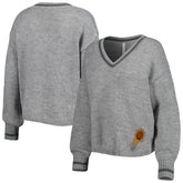 Phoenix Suns Lusso Women's Scarletts Lantern Sleeve Tri-Blend V-Neck Pullover Sweater