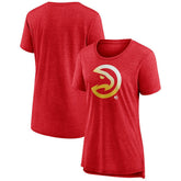 Atlanta Hawks Women's Gradient Logo Tri-Blend T-Shirt