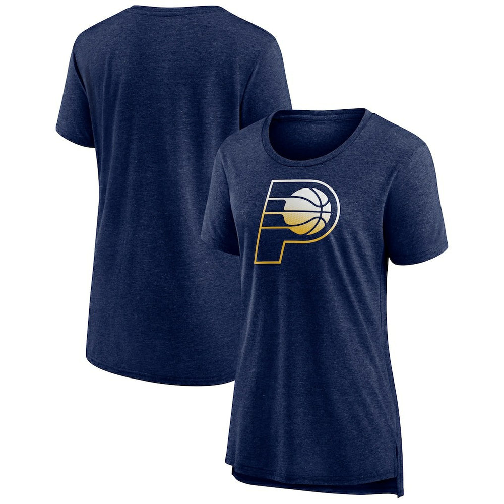Indiana Pacers Women's Gradient Logo Tri-Blend T-Shirt
