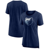 Memphis Grizzlies Women's Gradient Logo Tri-Blend T-Shirt