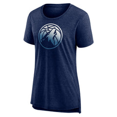 Minnesota Timberwolves Women's Gradient Logo Tri-Blend T-Shirt
