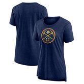 Denver Nuggets Women's Distressed Logo Tri-Blend T-Shirt sale